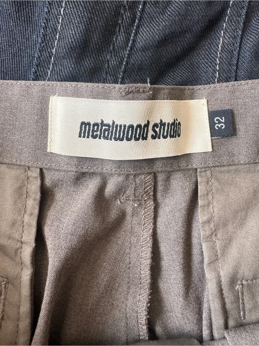 Metalwood Studio Trophy Pant Men’s 32 Brown Pleated Straight Leg Golf